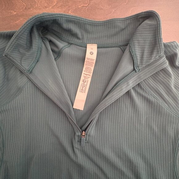 lululemon It's Rulu Ribbed Cropped Half Zip - Picture 14 of 15